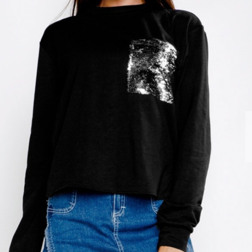 🔥SALE🔥LAST ONE🆕Shiny Pocket Pullover